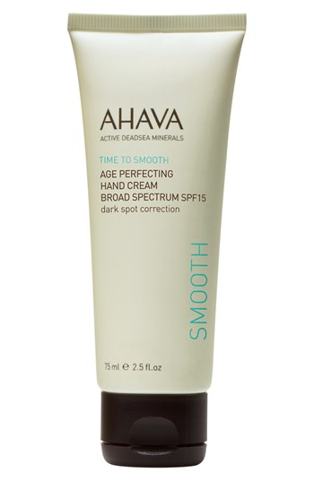 AHAVA 'TIME TO SMOOTH' AGE PERFECTING HAND CREAM BROAD SPECTRUM SPF 15