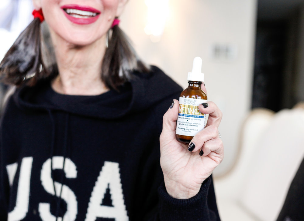 Honey Good recommends a skincare routine should include retinol for women over 50