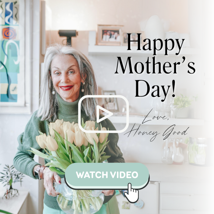 Why you should mother yourself on Mother's Day and every day, Honey Good with a "click here to watch video" button