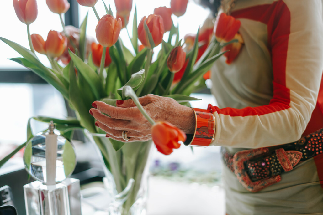 pink tulips flowers nature helps with widowhood